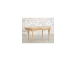 Table ovale en chêne massif avec allonges "Artisan"
