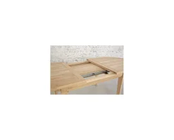 Table ovale en chêne massif avec allonges "Artisan"
