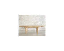 Table ovale en chêne massif avec allonges