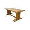 Table poutre 220cm chêne massif "Antique"