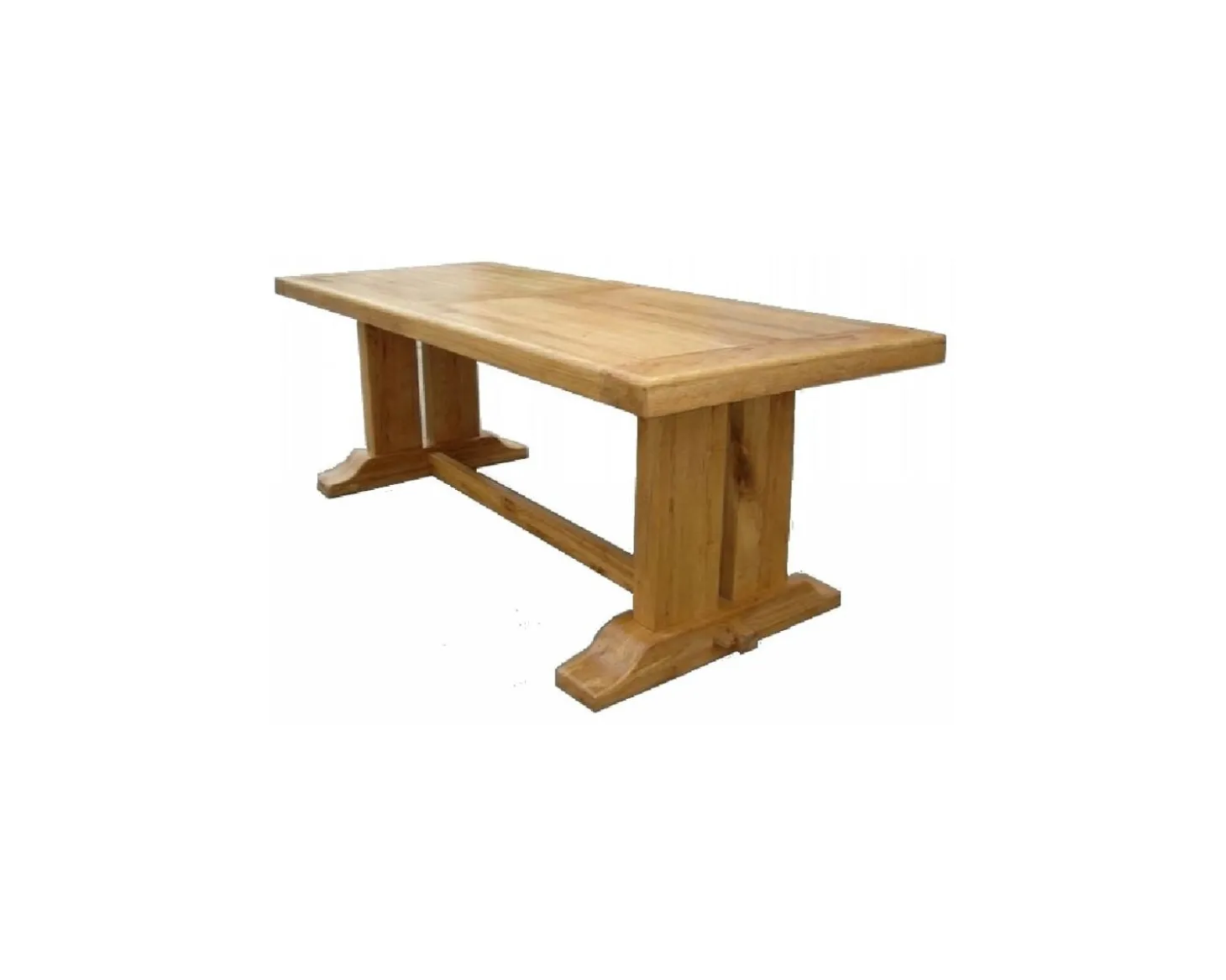 Table poutre 220cm chêne massif "Antique"