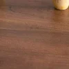 Table ronde 90 cm esprit bistrot "Piccadilly" pied tulipe en métal noir