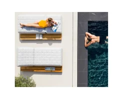 Tablette d'agrément en teck pour bain de soleil "Lombok"