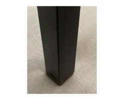 Tabouret de bar en métal et bois exotique 
