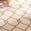 Tapis kilim beige motif berbère en laine et jute "Cocoon" format 120x180 cm