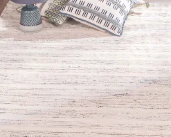 Tapis tissé main en coton et jute avec franges 120x180cm "Solira"
