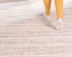 Tapis tissé main en coton et jute avec franges 120x180cm 