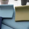 Têtière en tissu vert pour bain de soleil "Nusa Pedina"