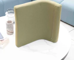 Têtière en tissu vert pour bain de soleil 