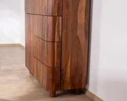 Vaisselier en palissandre 3 portes et tiroirs 