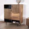 Vaisselier en teck recyclé "Opland" style rétro