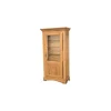 Vitrine 1 porte chêne massif "Antique"
